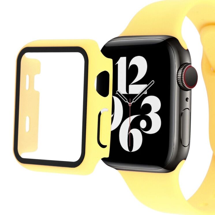 Захисний комплект Deexe Protective Kit для Apple Watch 41 mm (7 / 8 / 9 Series) - Yellow: фото 3 з 8