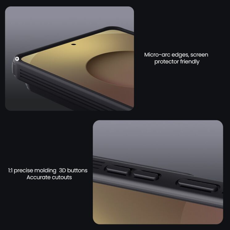 Защитный (PC+TPU) чехол NILLKIN Frosted Shield Pro Magnetic для Samsung Galaxy S26 Ultra - Black: фото 15 из 17