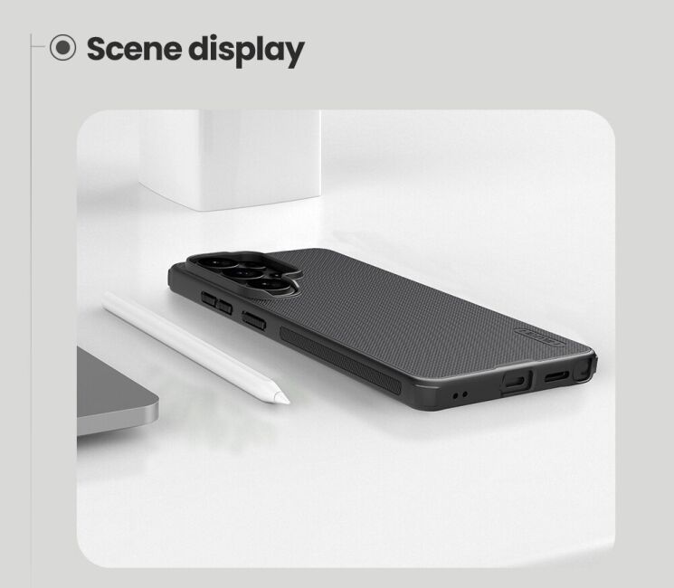 Захисний (PC+TPU) чохол NILLKIN Frosted Shield Pro Magnetic для Samsung Galaxy S26 Ultra - Black: фото 10 з 21
