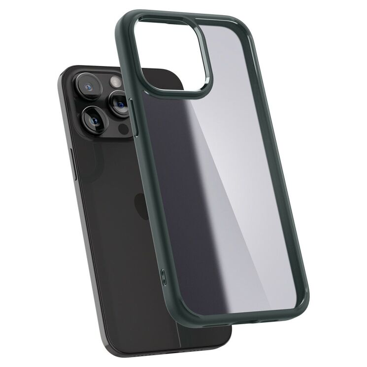 Захисний чохол Spigen Ultra Hybrid для iPhone 15 Pro Max (ACS06569) - Frost Green: фото 2 з 15