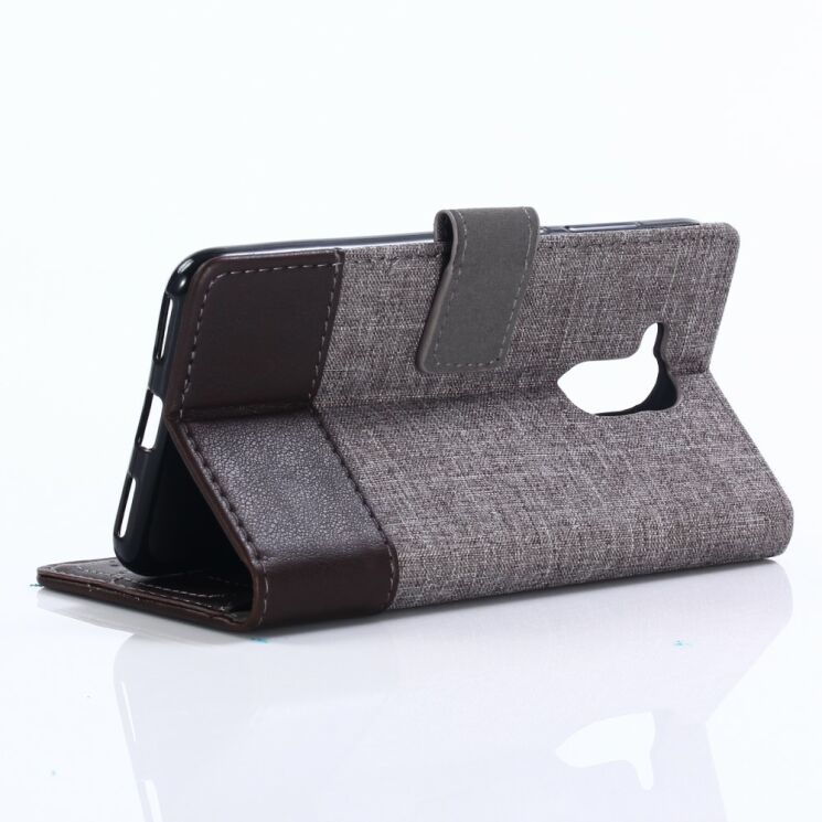 Чехол-книжка MUXMA Canvas Diary для Sony Xperia XZ2 Compact - Brown: фото 11 из 14