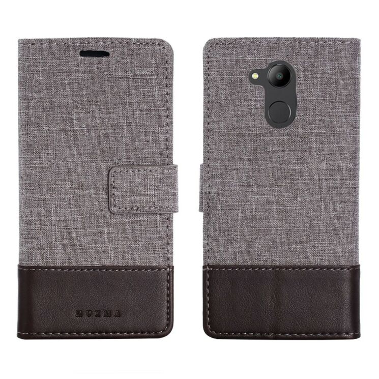 Чехол-книжка MUXMA Canvas Diary для Sony Xperia XZ2 Compact - Brown: фото 1 из 14