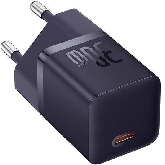 Сетевое зарядное устройство Baseus GaN5 1C 30W (CCGN070705) - Purple: фото 3 из 22