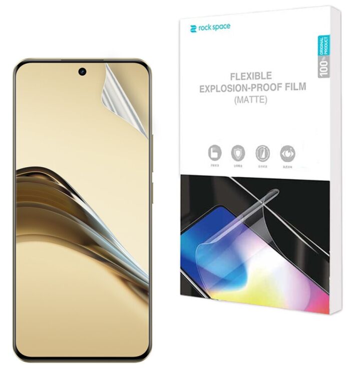 Антибликовая пленка на экран RockSpace Explosion-Proof Matte для Realme 13 Pro Plus: фото 1 з 8
