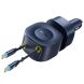 Автомобільний зарядний пристрій Baseus PrimeTrip VR2 Max PD100W+QC3.0 (Type-C + USB) + кабель 2Type-C (C02066) - Cosmic Black (923412B). Фото 3 з 27