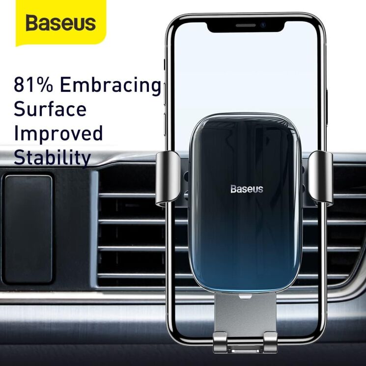 Автомобильный держатель Baseus Glaze Gravity (SUYL-LG01) - Black: фото 8 из 10