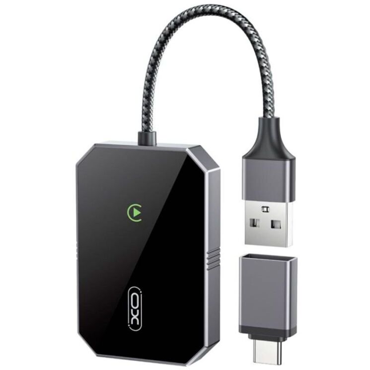 Беспроводной автомобильный адаптер XO CZ016 (Wireless Apple CarPlay) - Black: фото 1 из 8