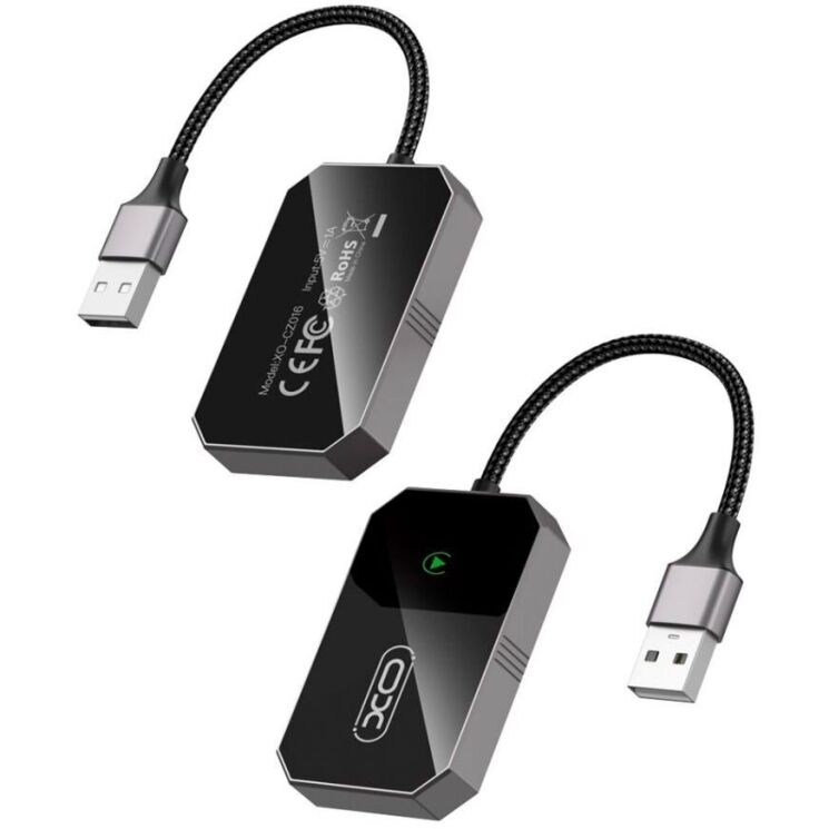 Беспроводной автомобильный адаптер XO CZ016 (Wireless Apple CarPlay) - Black: фото 4 из 8