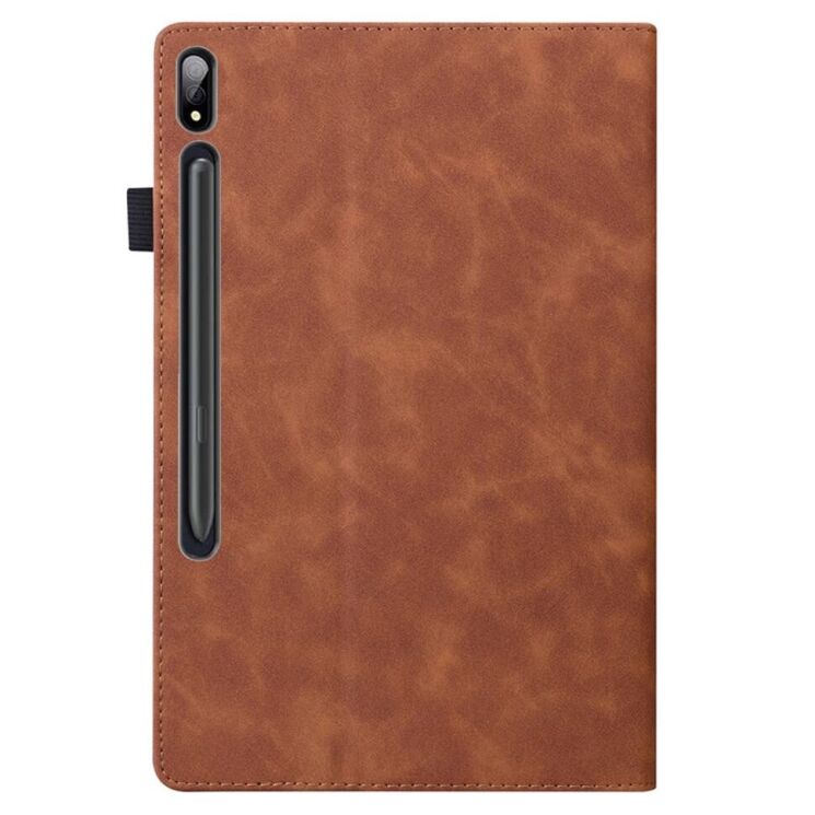 Чехол Deexe Business Style для Samsung Galaxy Tab S9 Ultra (X910/916) - Brown: фото 6 из 8