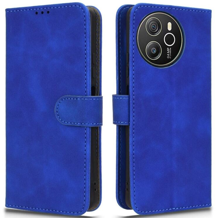 Чехол Deexe Classic Wallet для Blackview Shark 8 - Blue: фото 1 из 6