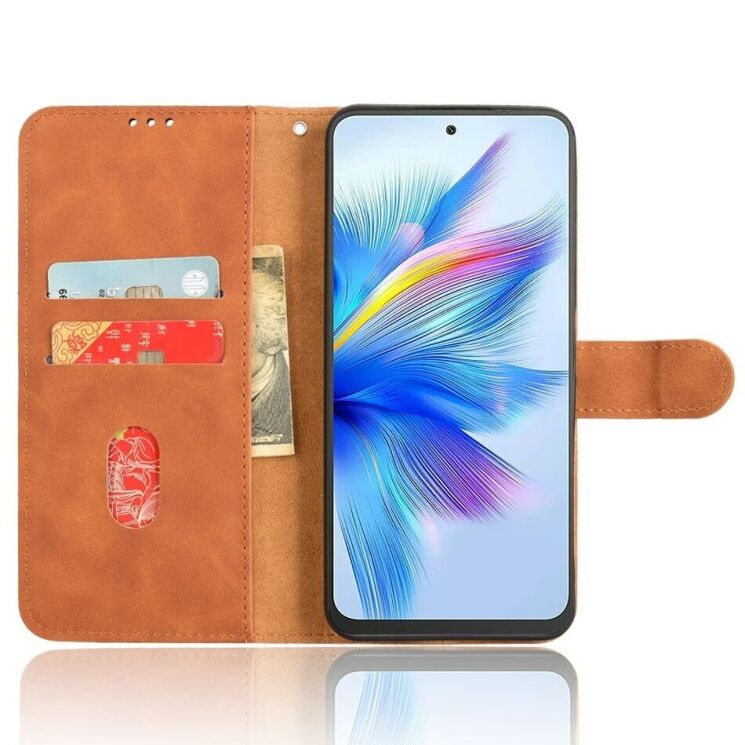 Чехол Deexe Classic Wallet для BlackView Shark 9 - Brown: фото 3 из 6