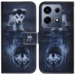 Чехол Deexe Life Style Wallet для Infinix Note 30 VIP - Dog and Wolf (338715F)