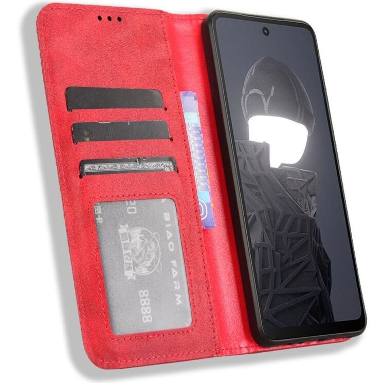 Чехол Deexe Retro Style для HMD Fusion - Red: фото 3 из 7