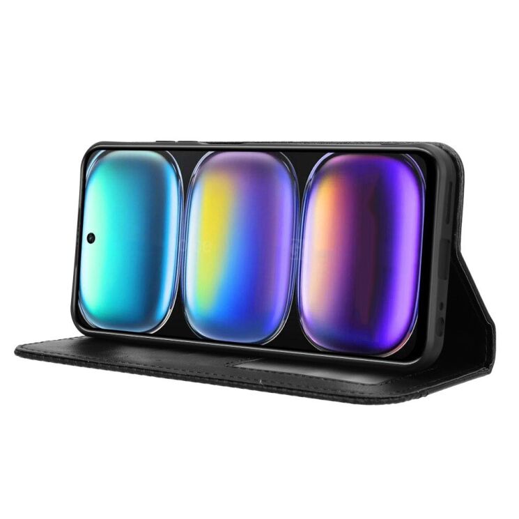 Чохол Deexe Retro Style для Infinix Hot 50 - Black: фото 3 з 8