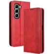 Чехол Deexe Retro Style для Infinix Hot 50 Pro Plus - Red (376202R)