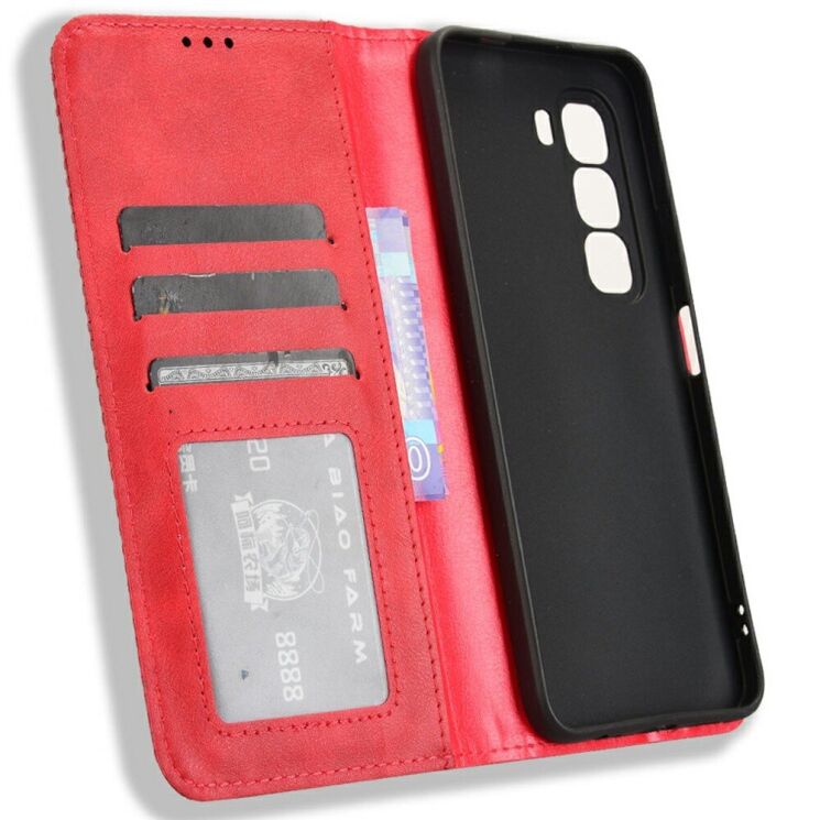 Чехол Deexe Retro Style для Infinix Hot 50 Pro Plus - Red: фото 4 из 7
