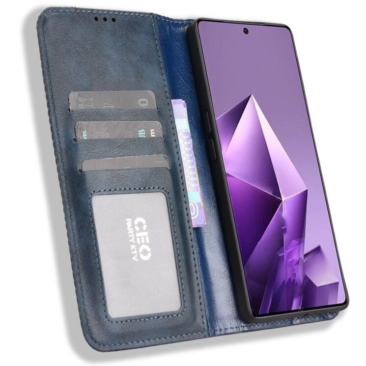 Чехол Deexe Retro Style для Infinix Note 50 Pro Plus - Blue: фото 5 из 18