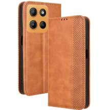 Чехол Deexe Retro Style для Motorola Moto G15 / G15 Power - Brown: фото 1 из 7