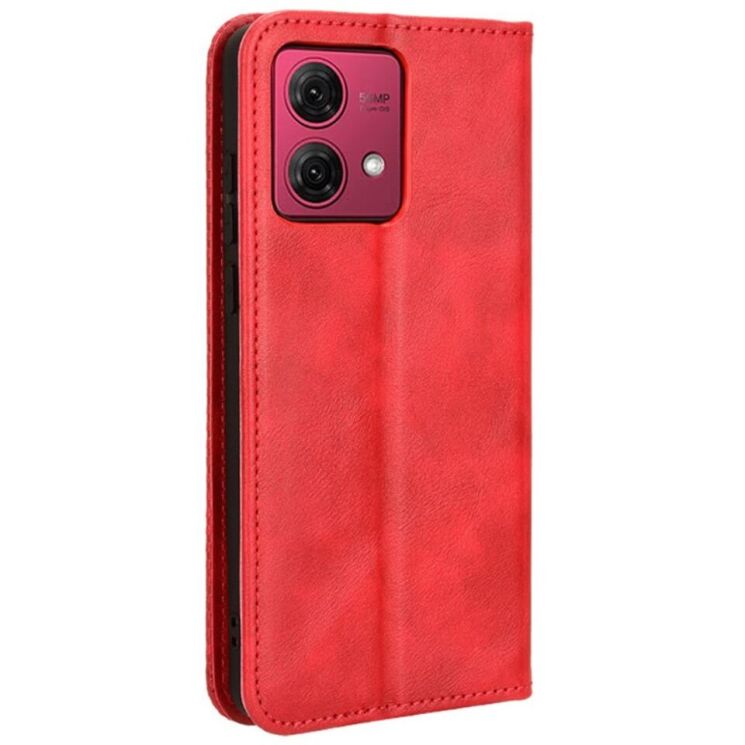 Чехол Deexe Retro Style для Motorola Moto G84 - Red: фото 5 из 6
