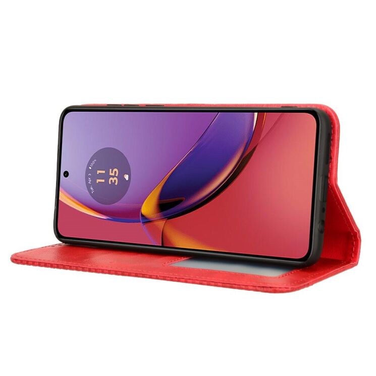 Чехол Deexe Retro Style для Motorola Moto G84 - Red: фото 3 из 6