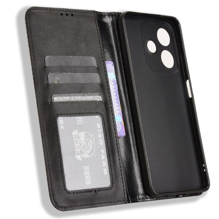 Чохол Deexe Retro Style для OPPO A3x / A3 / A40m - Black: фото 4 з 7