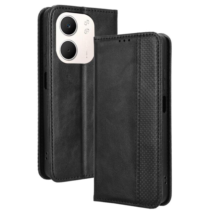 Чехол Deexe Retro Style для OPPO A5x - Black: фото 1 из 16