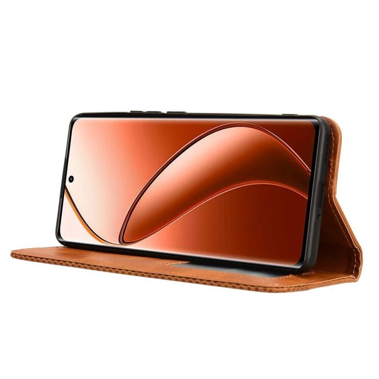 Чехол Deexe Retro Style для Realme 12 / 12 Plus - Brown: фото 3 из 7