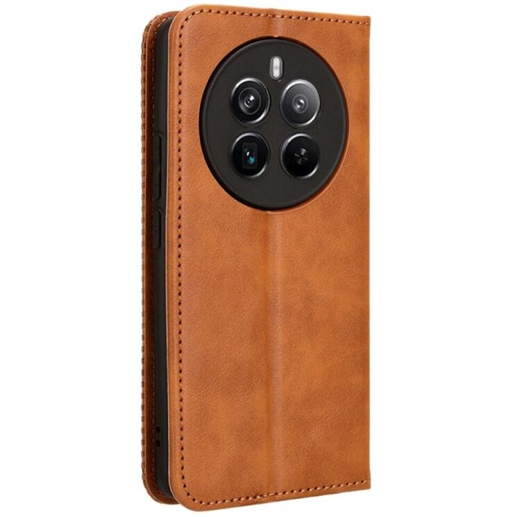 Чехол Deexe Retro Style для Realme 12 / 12 Plus - Brown: фото 6 из 7