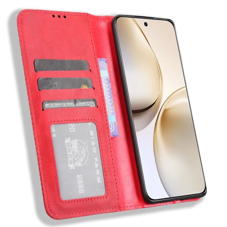 Чехол Deexe Retro Style для Realme 14 Pro Plus - Red: фото 2 из 7