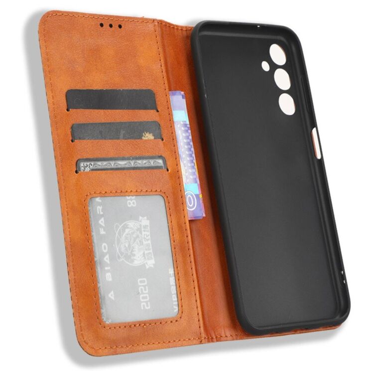 Чехол Deexe Retro Style для Samsung Galaxy M34 (M346) - Brown: фото 4 из 7