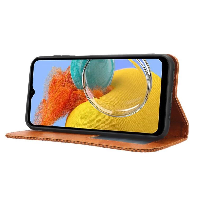 Чехол Deexe Retro Style для Samsung Galaxy M34 (M346) - Brown: фото 3 из 7
