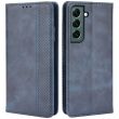 Чехол Deexe Retro Style для Samsung Galaxy S22 (S901) - Blue (296359L)