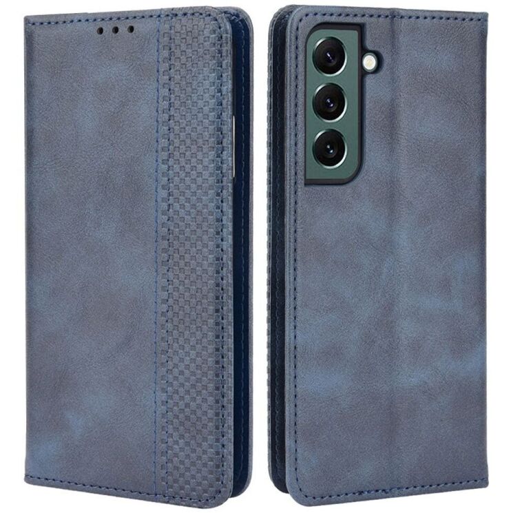 Чехол Deexe Retro Style для Samsung Galaxy S22 (S901) - Blue: фото 1 из 10