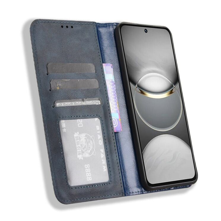 Чехол Deexe Retro Style для TECNO Spark 30 Pro - Blue: фото 2 из 8