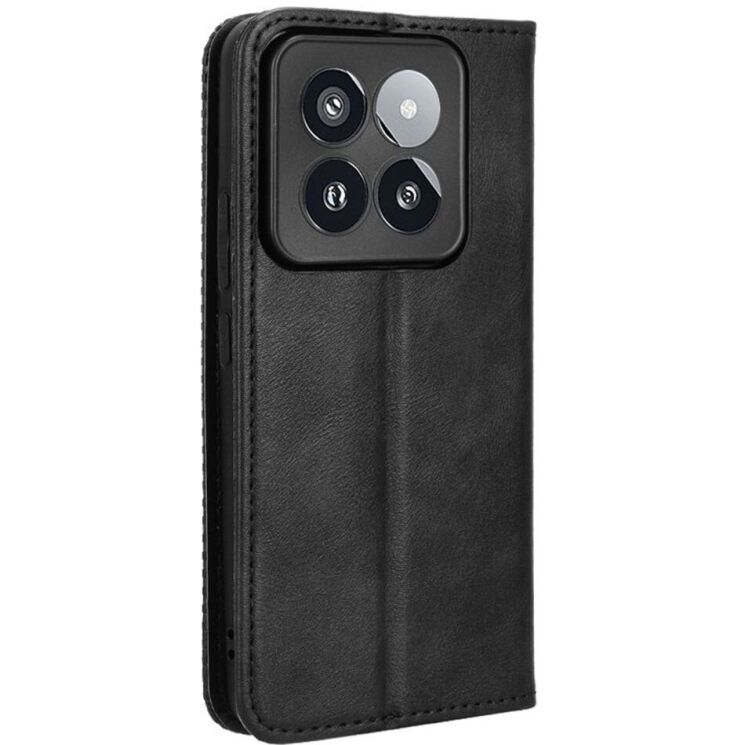 Чохол Deexe Retro Style для Xiaomi 14 Pro - Black: фото 6 з 7