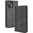 Чохол Deexe Retro Style для Xiaomi Mi 11 Lite / 11 Lite NE - Black (233544B)