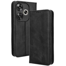 Чехол Deexe Retro Style для Xiaomi Poco F6 - Black: фото 1 из 7