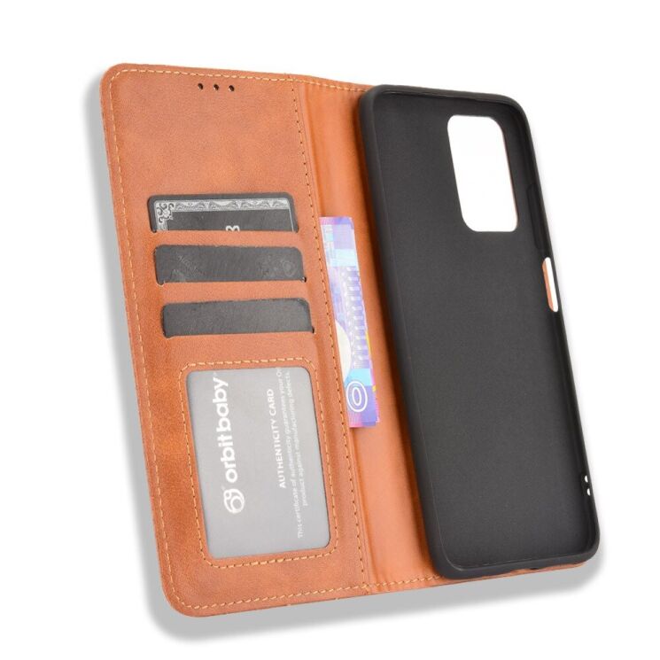 Чехол Deexe Retro Style для Xiaomi Redmi 10 / 10 (2022) / 10 Prime - Brown: фото 4 из 12