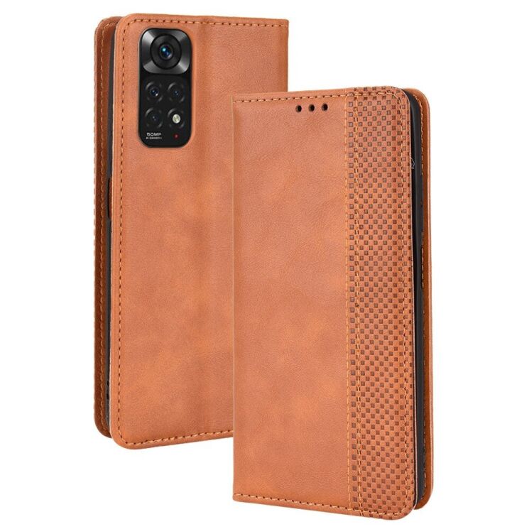 Чохол Deexe Retro Style для Xiaomi Redmi Note 11 / Note 11s - Brown: фото 1 з 8