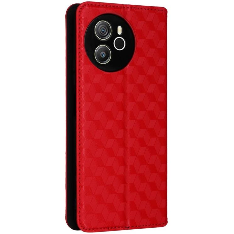 Чехол Deexe Rhombus Book для Blackview Shark 8 / Oscal Tiger 12 - Red: фото 6 из 6