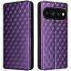 Чехол Deexe Rhombus Book для Google Pixel 11 / 11 Pro - Purple (425529V). Фото 1 из 7