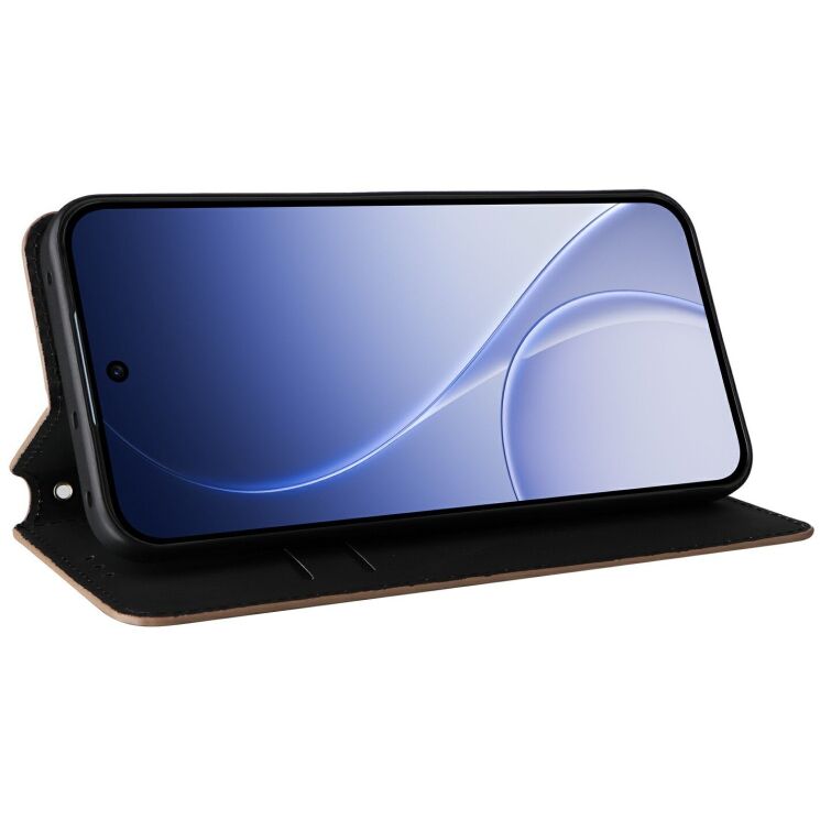 Чехол Deexe Rhombus Book для OPPO Reno 15 - Brown (405738Z) Чехол Deexe Rhombus Book для OPPO Reno 15 - Brown: фото 3 из 7