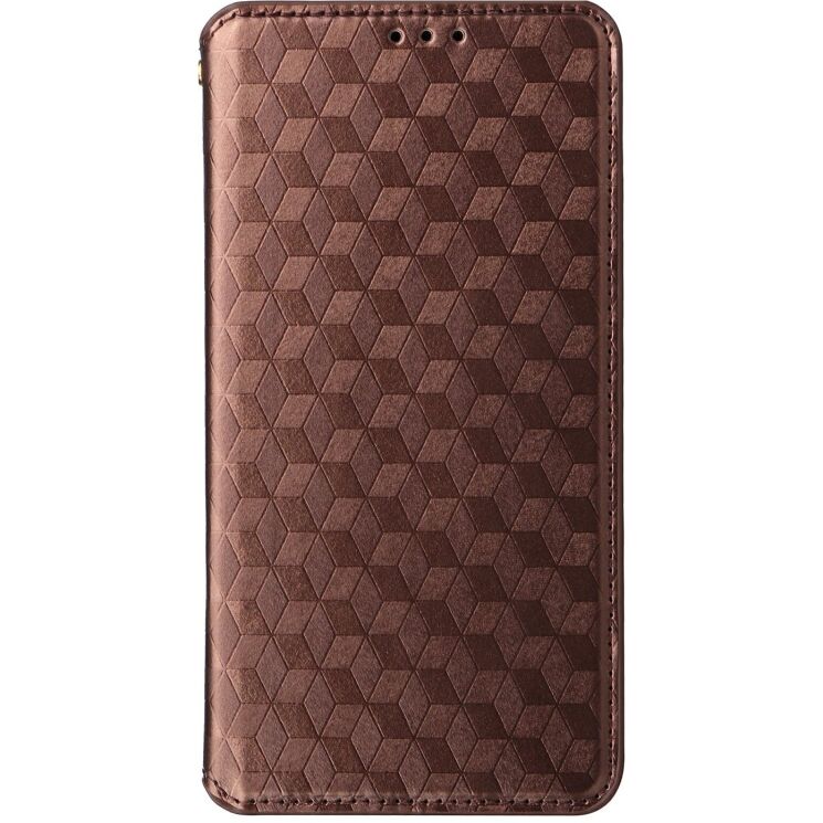 Чехол Deexe Rhombus Book для Samsung Galaxy A37 (A376) - Brown: фото 6 из 7