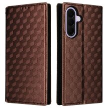 Чехол Deexe Rhombus Book для Samsung Galaxy A37 (A376) - Brown: фото 1 из 7