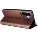 Чехол Deexe Rhombus Book для Samsung Galaxy A37 (A376) - Brown (406081Z). Фото 5 из 7