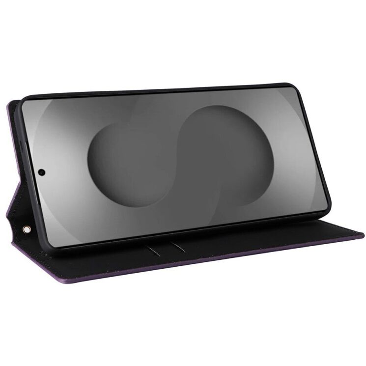 Чехол Deexe Rhombus Book для Samsung Galaxy S26 Ultra - Purple: фото 3 из 7