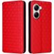 Чохол Deexe Rhombus Book для Xiaomi Poco X7 Pro - Red (371727R). Фото 1 з 6