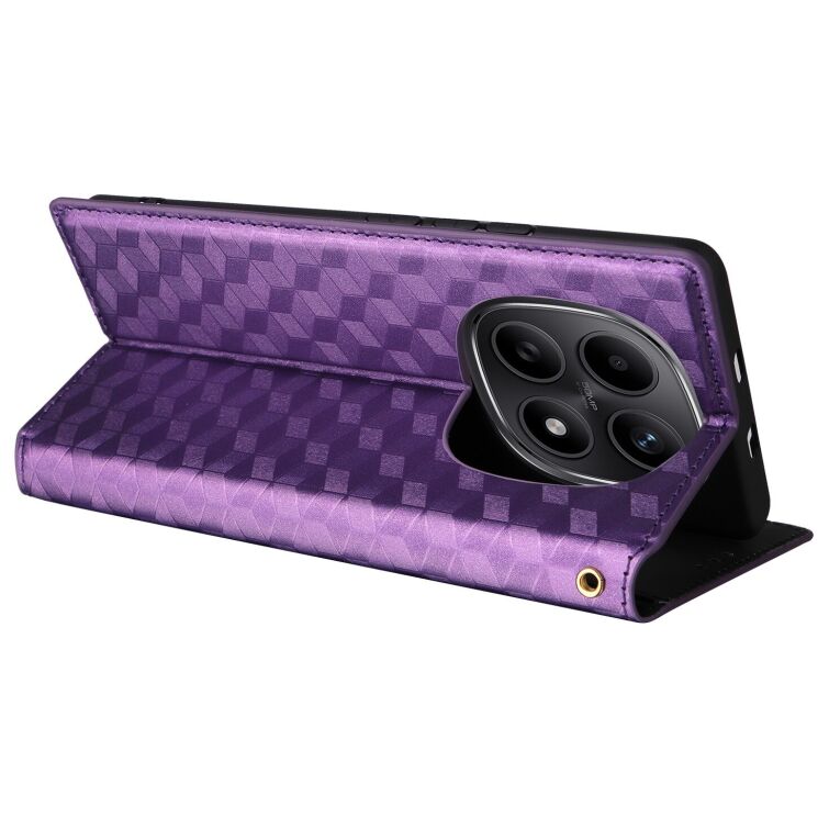 Чехол Deexe Rhombus Book для Xiaomi Redmi Note 15 (4G/5G) / Poco M8 - Purple: фото 5 из 8