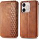 Чехол Deexe Rhombus Wallet для Honor 600 Lite - Brown (411805Z). Фото 2 из 8