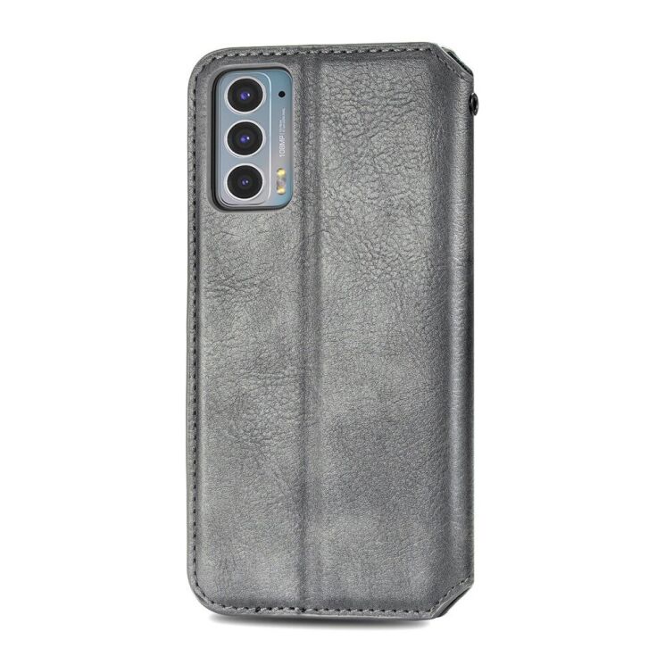 Чохол Deexe Rhombus Wallet для Motorola Edge 20 - Grey: фото 4 з 10